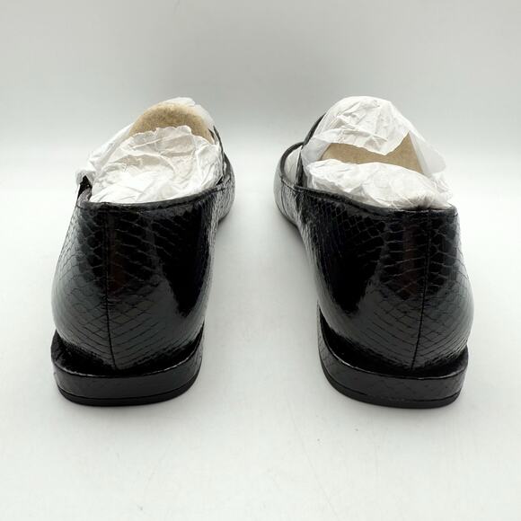 Franco Sarto Womens Nalin Mary Jane Flats US 8 M EU 38.5 Black Snake Print NIB - Picture 9 of 12